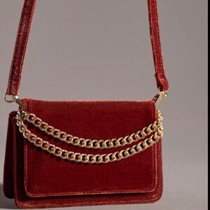 Anthropologie Velvet Clutch/Crossbody